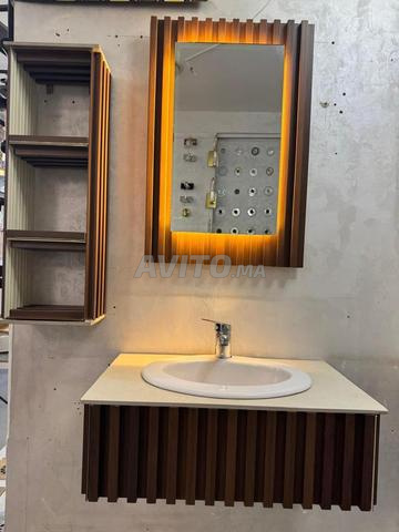 Meuble salle de bain en PVC et céramique italienne - 2