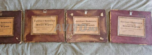 4 TABLEAUX DE CABINET OU PETIT FORMAT - 2