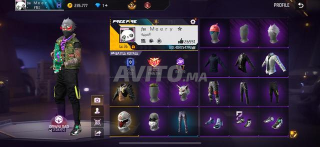 Compte 2017 avec raretés et anciens skins. Rendez-vous à Casa pour régler les détails. Prix fixe.