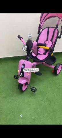 دراجة ثلاثية متعددة الوظائف للأطفال، عملية ومريحة - 2