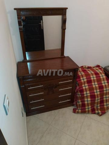 غرفة نوم كاملة لشخصين خشبية للبيع - 2