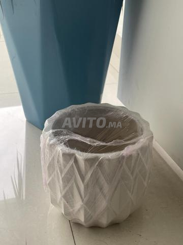 وعاء سيراميك كبير مع نبات طبيعي - 2