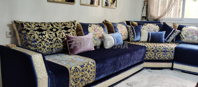 صالون مغربي فاخر شبه جديد - 2