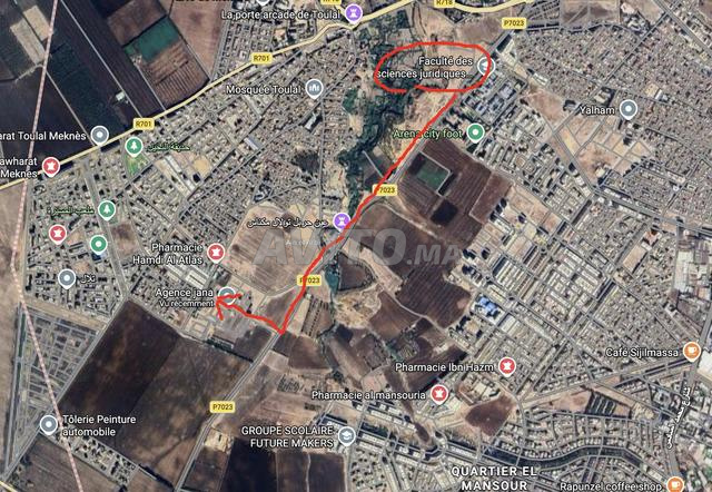 أرض R plus 3 (واجهتان) تلال مكناس - 2