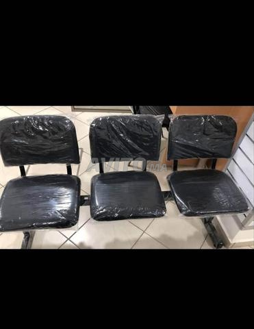 Banquette de salle d'attente en tissu / vestiaire