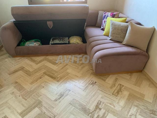 صالون ل مع صندوق - 2