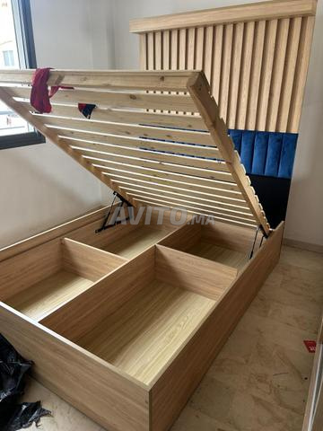 إطار سرير بحالة جيدة جداً مع تخزين - 2