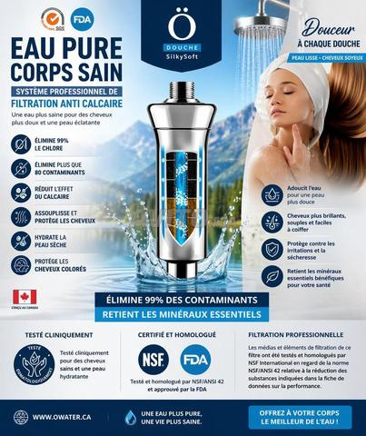 فلتر مضاد للكلور والجير للدش