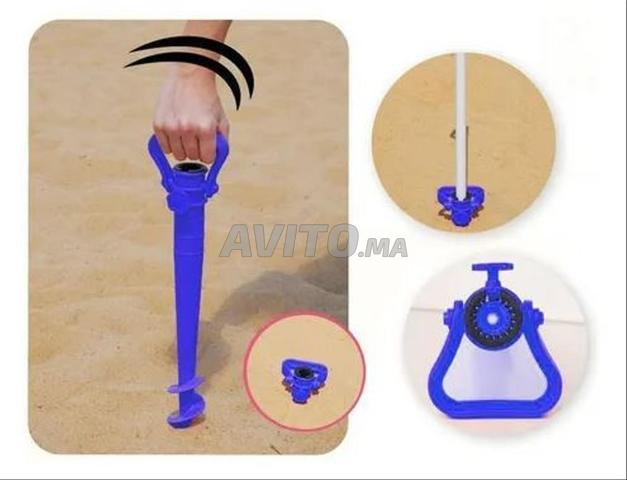 Support Pied de parasol Sable Plage jardin piscine - 2