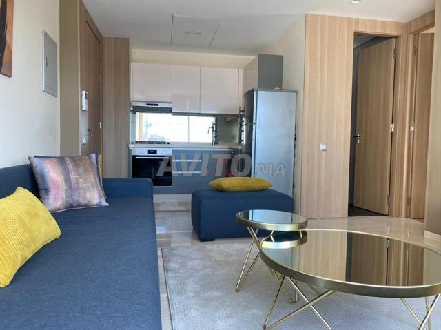 شقة للإيجار غرفتين مساحة 41 متر مربع بالدار البيضاء - 2