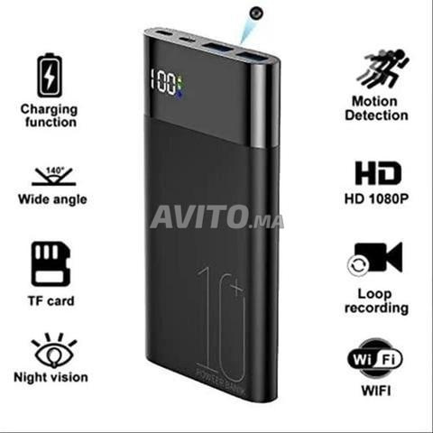 باور بانك CV1 كاميرا تجسس مصغرة واي فاي F5
