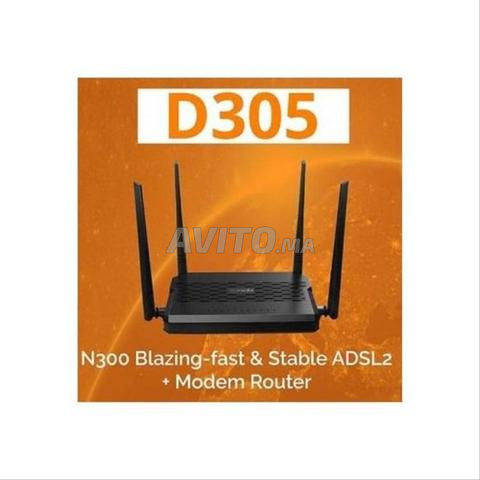 Tenda D305 Modem Routeur WiFi - 300Mbps - 2