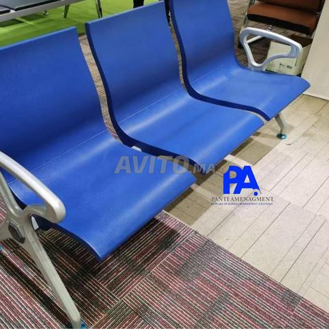 Banquette salle d'attente pour 3 places/vestiaire - 2