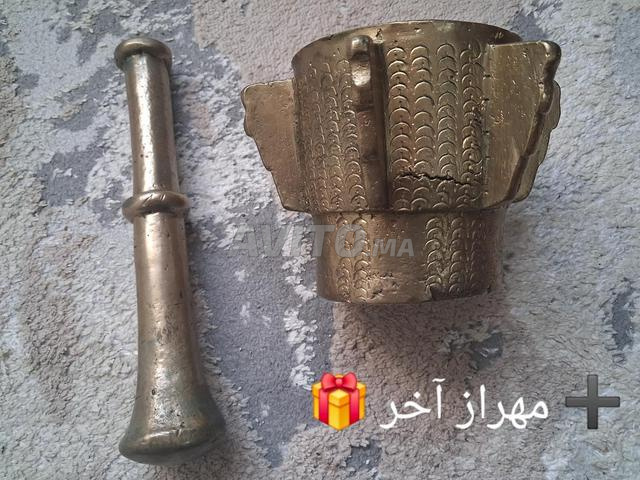 Mortier ancien en cuivre authentique datant de plus de 150 ans