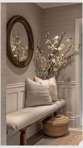 أوراق الحائط مزخرفة وعادية