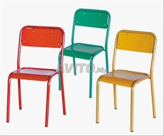 Mobilier scolaire / Table et chaise en Bois - 2