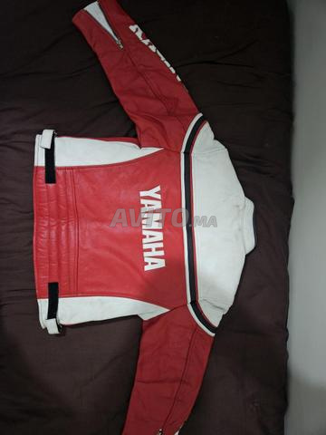 جاكيت موتوسيكل ياماها جلد طبيعي رجالي - 2