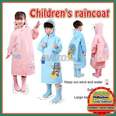 Manteau de pluie en plastique pour enfants - 2