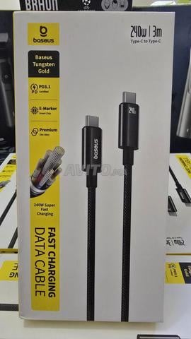 كابل بيسوس USB-C 240 واط 3 متر شحن سريع PD3.1