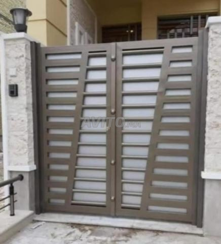 Porte en fer moderne "Mashallah" décoration sur mesure Tanger - 2