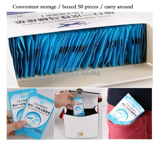 50 Pcs Protège Siège Toilette Hygiénique Jetables - 2