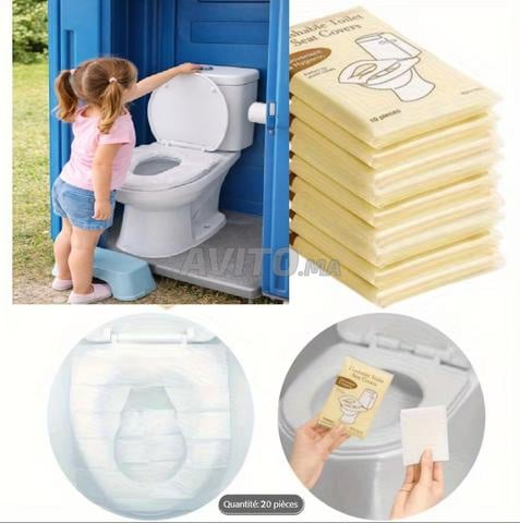 20 قطعة واقيات مقعد مرحاض صحية للاستخدام مرة واحدة