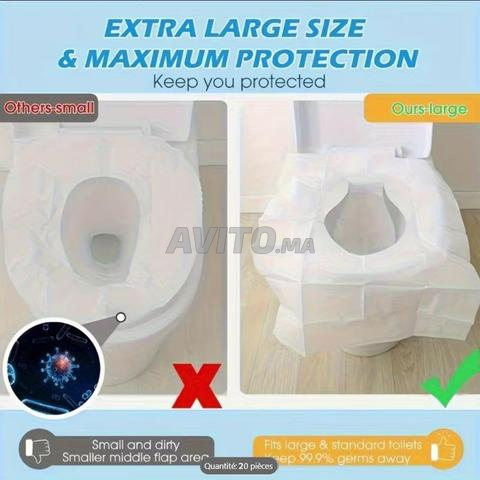 20 Pcs Protège Siège Toilette Hygiénique Jetables - 2