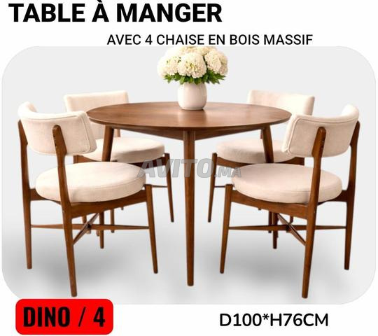 Salle à manger importée avec table solide ✨