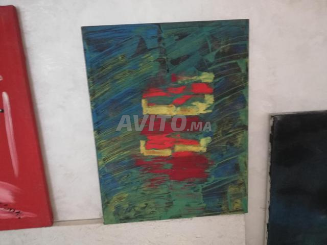 7 لوحات لعمل فني، رسم على قماش - 2