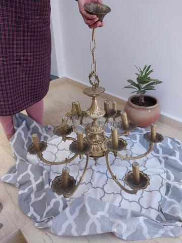 ثريا نحاسية كبيرة لغرفة المعيشة