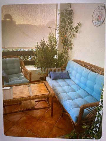 صالون خارجي من الروطان الطبيعي - 2