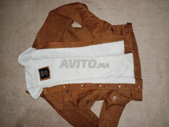 جاكيت جينز باللون البرتقالي - 2