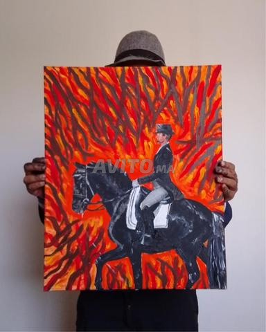 Grande peinture artistique qui raconte une histoire - 2