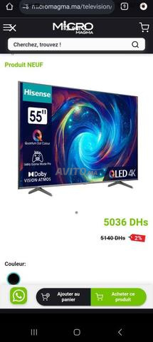 TV Hisense 55p QLED état neuf - 2