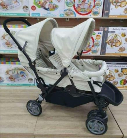 Poussette jumeaux marque Mon bébé - 2