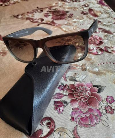 نظارات شمسية راي بان أصلية مطفية بنية - 2