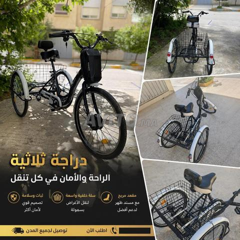دراجة كهربائية ثلاثية العجلات ببطارية قوية وتوصيل سريع - 2
