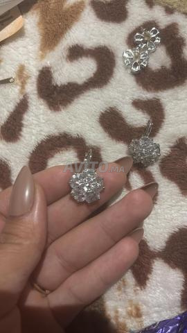 حلق فضي فخم