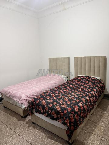 سرير - مرتبة - لحاف - وسادة - 2