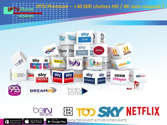 IPTV جودة صورة عالية (HD / 4K / أحياناً 8K)