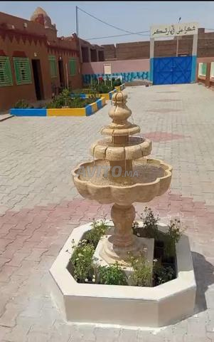 Fontaine en marbre smaala avec petite pompe - 2