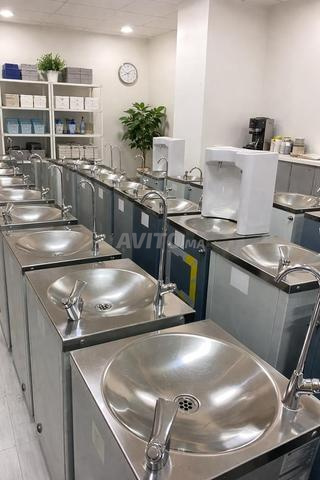 نافورة مياه من الستانلس ستيل