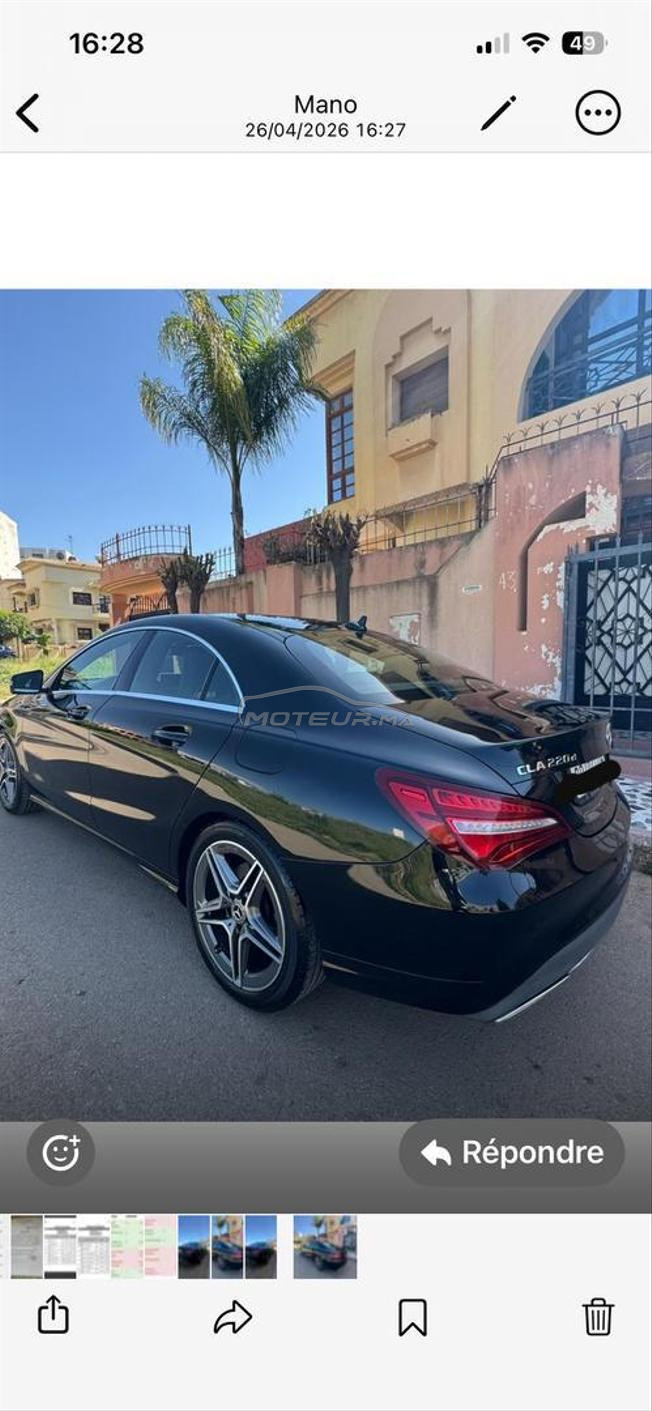 Mercedes cla 220 Diesel Automatique 2019 à Meknès