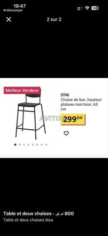 Table suspendue et deux chaises Ikea - 2