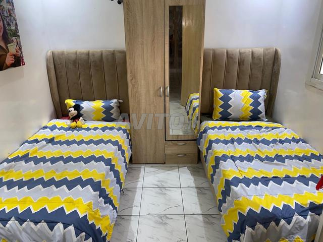 سريران مع تخزين بحالة جيدة جداً