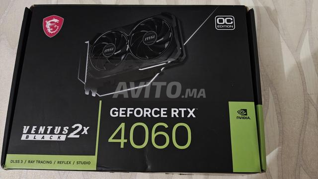 MSI RTX 4060 Ventus 2X Black 8GB GDDR6 كالجديدة