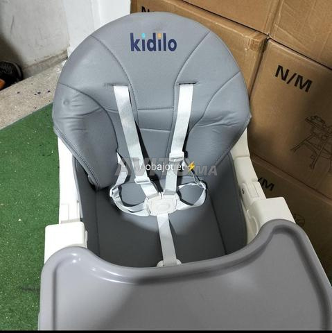 Chaise haute bébé 3en1 pliable avec tablette - 2