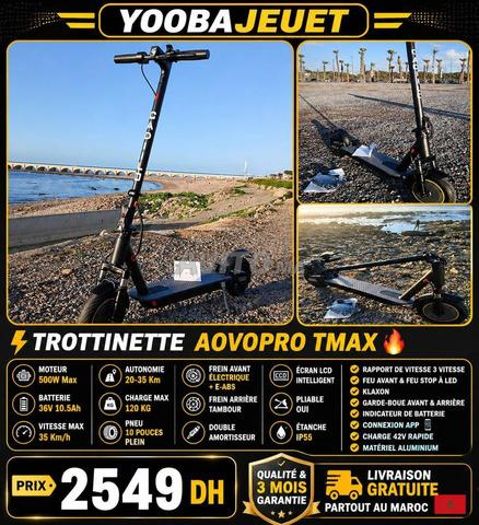 سكوتر كهربائي AOVOPRO TMAX 500 واط 35 كم/ساعة