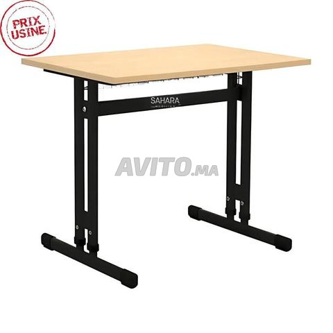 Mobilier scolaire / table individuelle en bois - 2