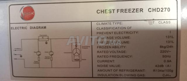 Congélateur Siera 131 L - 2